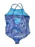 Lands' End Print Blue One Piece Swimsuit Size 14 - 16 - photo 2