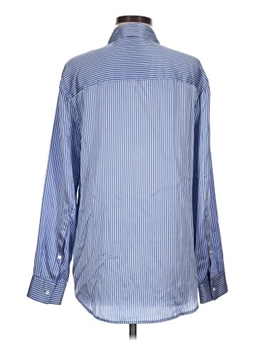T by Alexander Wang Long Sleeve Silk Top (view 2)