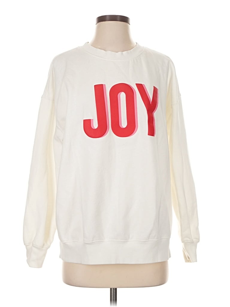 Pre-owned Old Navy Sweatshirt In White