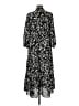 Max Studio 100% Polyester Print Black Casual Dress Size M (estimated) - photo 2