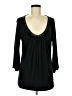 August Silk Black 3/4 Sleeve Blouse Size M - photo 1
