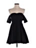 ASOS 100% Polyester Solid Black Cocktail Dress Size 4 - photo 1