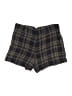 Burning Torch 100% Rayon Plaid Gold Shorts Size M - photo 2