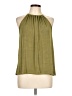 MICHAEL Michael Kors Green Sleeveless Blouse Size L - photo 1