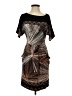 BCBGMAXAZRIA Graphic Brown Cocktail Dress Size XS - photo 1