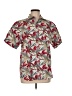 Assorted Brands 100% Cotton Tropical Red Short Sleeve Button-Down Shirt Size M - photo 1
