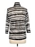 Weekends by Chico's Stripes Silver Track Jacket Size Med (1) - photo 2