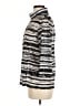 Weekends by Chico's Stripes Silver Track Jacket Size Med (1) - photo 5