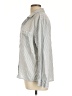 Eberjey Stripes Silver Long Sleeve Button-Down Shirt Size L - photo 5