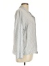 Eberjey Stripes Silver Long Sleeve Button-Down Shirt Size L - photo 4