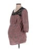 Motherhood 100% Polyester Pink Brown 3/4 Sleeve Blouse Size Sm Maternity - photo 1