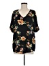 Kaileigh Black 3/4 Sleeve Blouse Size M - photo 1