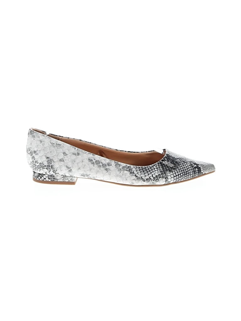 Pre-owned Express Flats In Silver