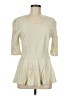 Stella McCartney Ivory 3/4 Sleeve Top Size EU (IT) 48 / US 12 - photo 1