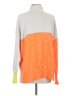 French Connection Color Block Orange Pullover Sweater Size XS - photo 2