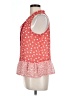 Lauren Conrad 100% Polyester Red Sleeveless Blouse Size L - photo 5