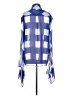 Balenciaga Checkered-gingham Blue Tie Neck Blouse Size EU (IT) 40 / US 4 - photo 2