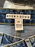 Alice + Olivia Hearts Blue Jeans Size 25 waist - photo 6