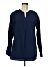 Lands' End Blue Long Sleeve Blouse Size M - photo 1