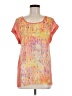 Trouve 100% Rayon Tie-dye Orange Short Sleeve Top Size M - photo 1