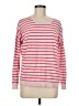 J.Crew Factory Store 100% Cotton Stripes Pink Pullover Sweater Size M - photo 1