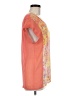 Trouve 100% Rayon Tie-dye Orange Short Sleeve Top Size M - photo 4
