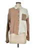 Hem & Thread 100% Cotton Color Block Brown Long Sleeve Button-Down Shirt Size M - photo 1