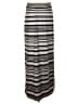 Maurices Stripes Gray Casual Skirt Size S - photo 1