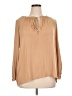 Ann Taylor Tan Long Sleeve Blouse Size XL - photo 1