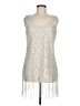 Robert Louis 100% Polyester Silver Sleeveless Blouse Size M - photo 1