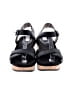 ABEO 100% Leather Black Wedges Size 8 1/2 (narrow) - photo 2
