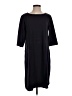 Lands' End Solid Black Casual Dress Size S - photo 1