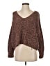 French Connection 100% Cotton Tweed Brown Pullover Sweater Size S - photo 1