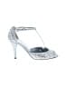 J.Crew Silver Heels Size 8 1/2 - photo 1