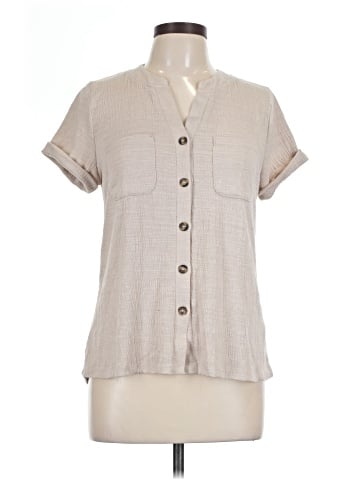 Cable & Gauge Short Sleeve Blouse (view 1)