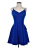 B. Darlin Solid Blue Cocktail Dress Size 3 - 4 - photo 1