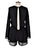 Illa Illa 100% Polyester Solid Black Romper Size L - photo 2