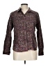 Architect 100% Cotton Paisley Purple Long Sleeve Button-Down Shirt Size L (petite) - photo 1