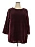J.Jill 100% Polyester Burgundy Pullover Sweater Size 2X - photo 1