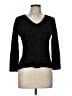 CAbi Solid Black Pullover Sweater Size M - photo 1