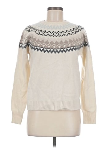 Aqua Cashmere Pullover Sweater (view 1)