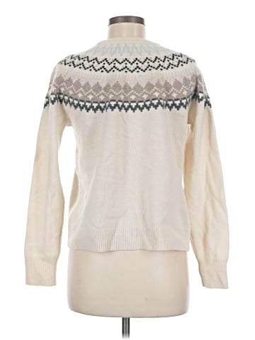 Aqua Cashmere Pullover Sweater (view 2)