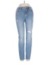 Zara Hearts Blue Jeans Size 4 - photo 1