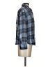 Splendid 100% Viscose Plaid Blue Long Sleeve Button-Down Shirt Size S - photo 4