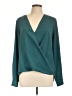 BCBGeneration 100% Polyester Teal Long Sleeve Blouse Size L - photo 1