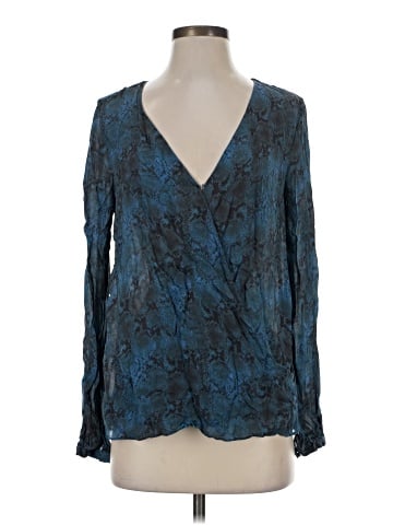 Haute Hippie Long Sleeve Silk Top (view 1)