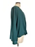 BCBGeneration 100% Polyester Teal Long Sleeve Blouse Size L - photo 4