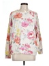 P.J. Salvage Floral White Pullover Sweater Size L - photo 1