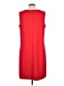 Lands' End Solid Red Casual Dress Size L - photo 2