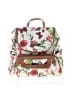 MultiSac 100% Synthetic Floral Multi Color White Backpack One size - photo 1